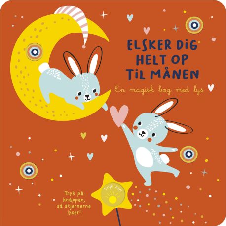Elsker dig helt op til månen - Godnatbog med lys - Forlaget Bolden