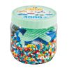 Mintgrøn mix perler med 3 plader - 4000 stk. midi perler - Hama