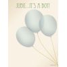 Jubii its a Boy - Kort & kuvert - Vissevasse