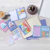 Pastel Rainbow Side notes - Hæfte med sticky notes & blok - Ooly
