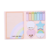 Pastel Rainbow Side notes - Hæfte med sticky notes & blok - Ooly