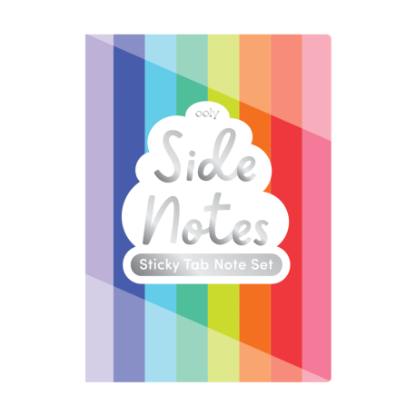 Rainbow Side notes - Hæfte med sticky notes & blok - Ooly