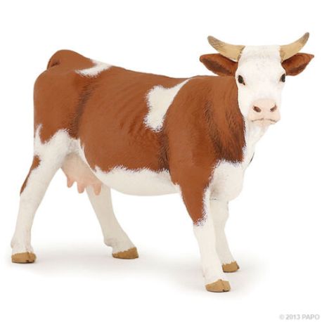 Simmental ko - Bondegårdsdyr figur - Papo