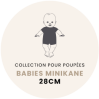 Babydukke i fuglesparkedragt & matchende kyse - 28 cm - Minikane United Tribe