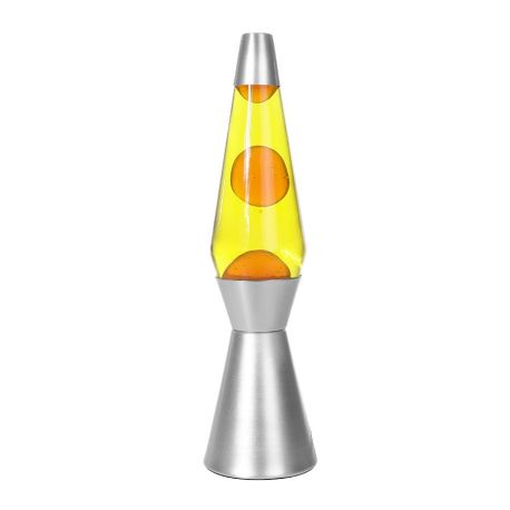 Lava lampe - Gul med orange lava