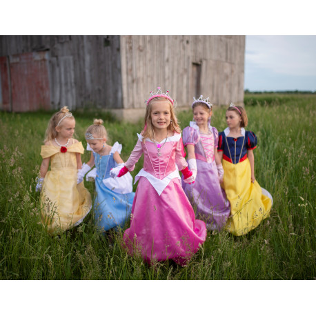 Tornerose prinsessekjole (5-6 år) - Great Pretenders