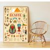 Det gamle Egypten 7-14 år - Plakat med 32 stickers - Poppik