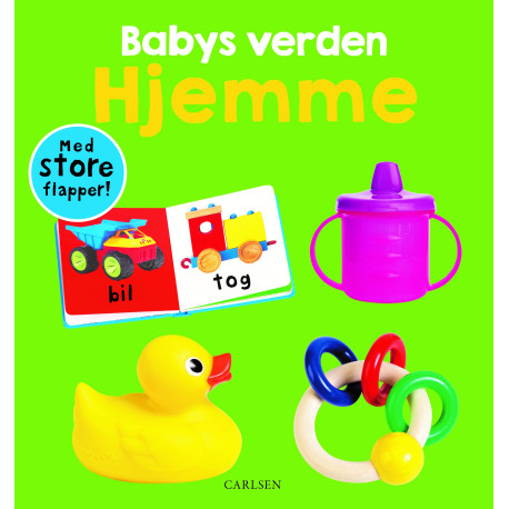 Babys verden: Hjemme - Papbog med flapper - Carlsen