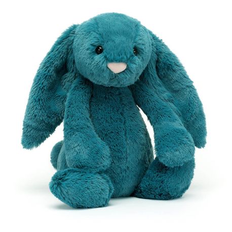Mineral Blue kanin - Mellem Bashful bamse 31 cm - Jellycat