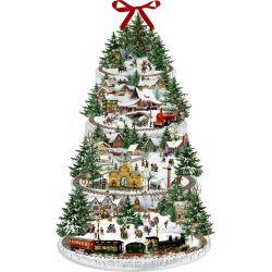 Stor Juletogbane - Julekalender med glimmer (60x38cm)