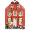 Jul i det røde hus - Julekalender der kan foldes ud (45x30cm)