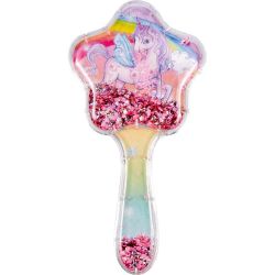 Enhjørning hårbørste med glitter - Spiegelburg