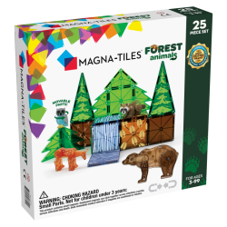 Forest Animals - 25 stk. byggemagneter & dyr - Magna-Tiles