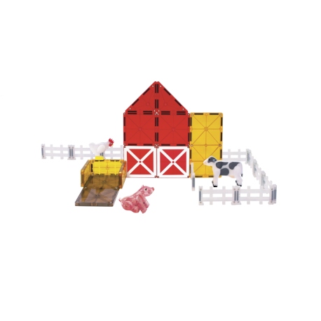 Farm Animals - 25 stk. byggermagneter & dyr - Magna-Tiles