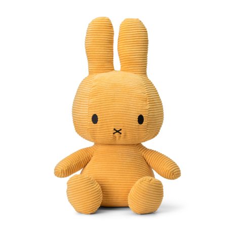 Solskinsgul Miffy bamse - Fløjl 50 cm - Bon Ton Toys