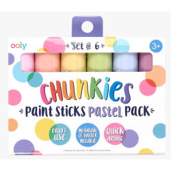 6 Chunkies paint sticks - Pastel farver - Ooly