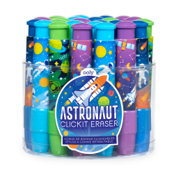 1 stkk. Astronaut klik-frem viskelæder - Assorterede designs - Ooly