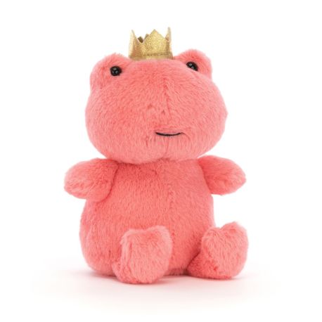 Pink frø med krone - Bamse 12 cm - Jellycat