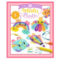 Kawaii regnbuer - Lav krympelast nøgleringe (6-10 år) - Djeco