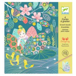 Blomsterfeer - 4 Scratch kort (6-10 år) - Djeco