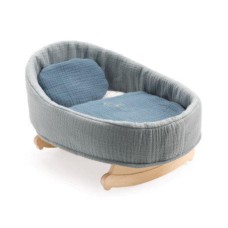 Blue Dream vugge & sengetøj - Dukketilbehør (30-34 cm) - Djeco