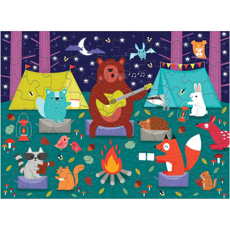 Campfire Friends - Puslespil med dufte 60 brikker - Mudpuppy