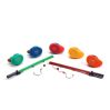 5 regnbue badeænder & 2 fiskestænger - Badeleg - Djeco