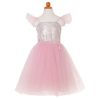 Lyserød paillet kjole med tylskørt - Udklædning (7-8 år) - Great Pretenders