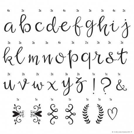 A Little Lovely Company tilbehør - Håndskrevne bogstaver