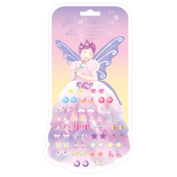 Triana sommerfuglefe - 30 par stick on øreringe - Great Pretenders