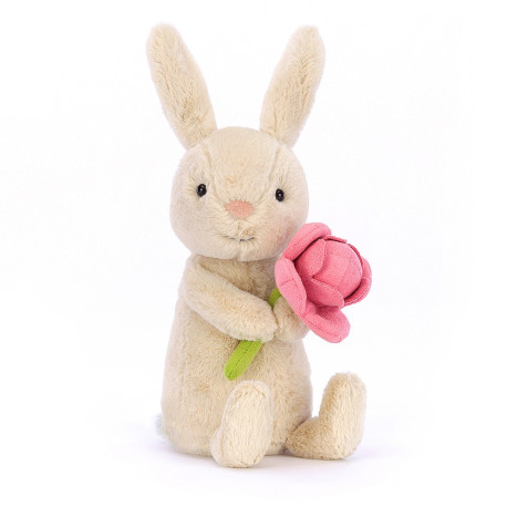 Bonnie kanin med blomst - Bamse 15 cm - Jellycat