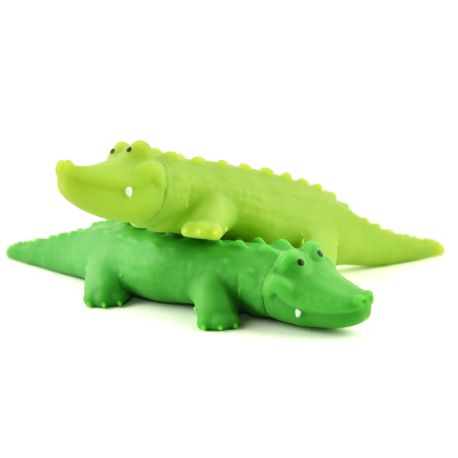 1 stk. Squeeze krokodille 19 cm - Assorterede farver