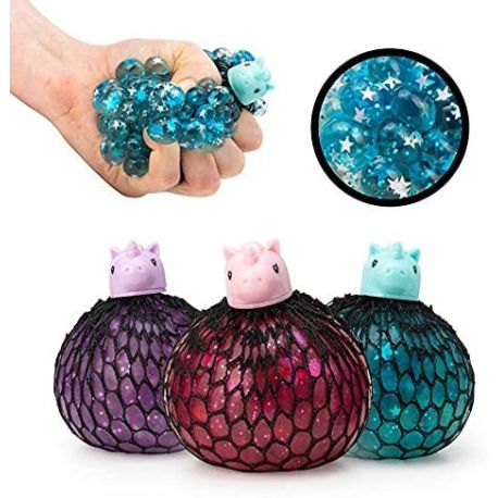 Unicorn Squishy Mesh bold - Assorterede farver - Tobar