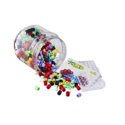 Grøn mix - 400 maxi perler i bøtte - Hama