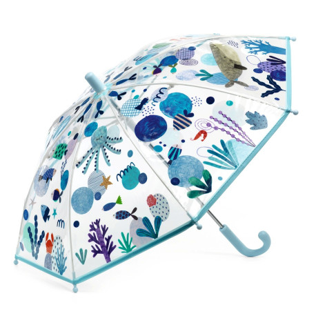 Havet - Gennemsigtig paraply til børn - Djeco