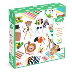 Lav 3D jungledyr - Kreativ æske (3-6 år) - Djeco