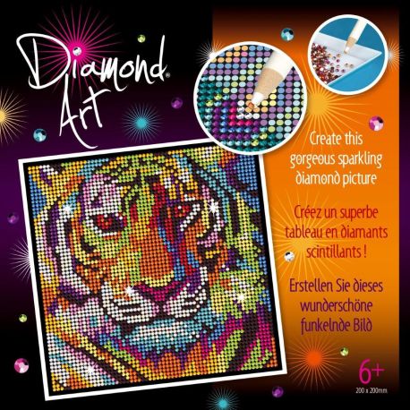 Tiger - Dekorér med diamanter (6-13 år) - Diamond Art