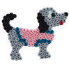 Pige og hund - 1100 midi perler sæt - Hama