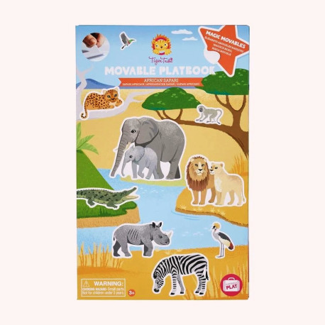 Afrikansk safari - Genanvendelige klistermærker & baggrund - Tiger Tribe