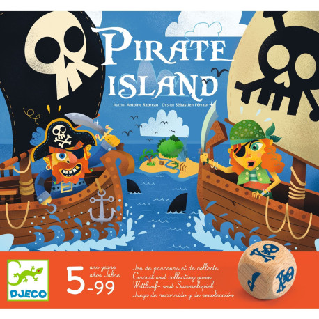 Piratøen - Brætspil (5-99 år) - Djeco