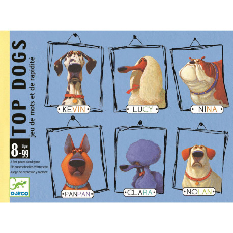 Top Dogs (Krig med navne) - Kortspil (8-99 år) - Djeco