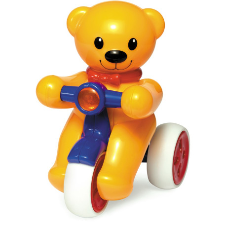 Tryk & kør Teddy på cykel (1-2 år) - Tolo