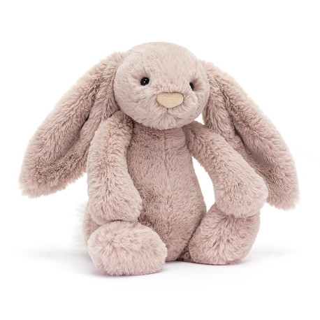 Rosa Luxe kanin - Mellem Bashful bamse 31 cm - Jellycat