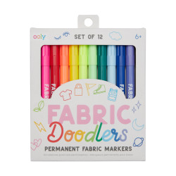 Fabric Doodlers - 12 stk. Tekstil tuscher - Ooly