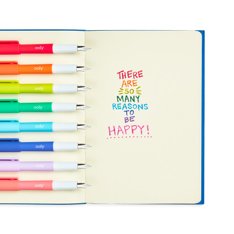 Color Write - 8 stk. fyldepenne med matchende blæk - Ooly
