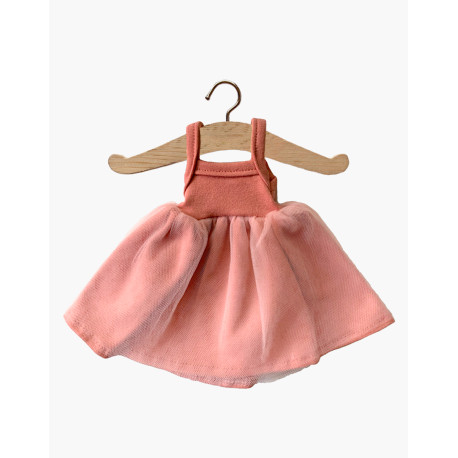 Rosa balletkjole med tylskørt - Dukketøj 32 cm - Minikane