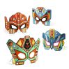 Lav dine egne metallic robot masker (5-8 år) - Djeco