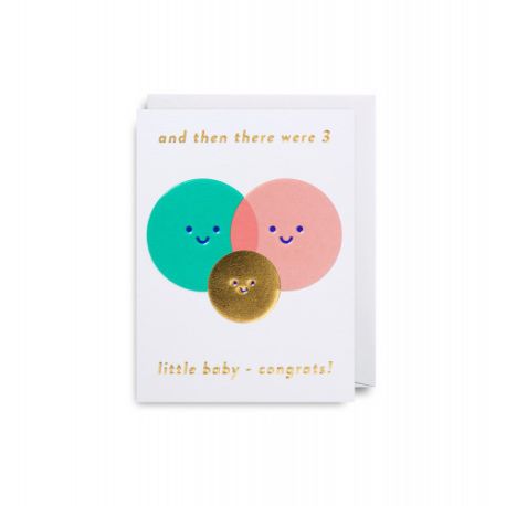 Little Baby Congrats - Lille barselskort & kuvert - Lagom