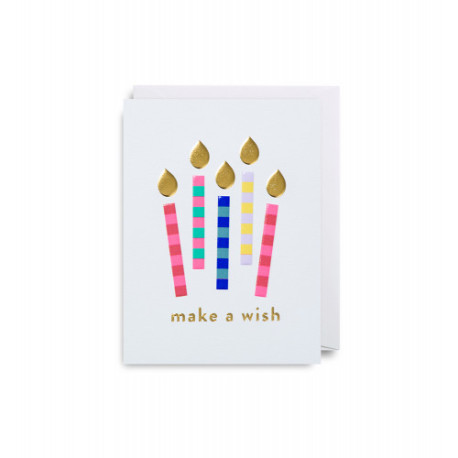 Lys Make a Wish - Lille kort & kuvert - Lagom