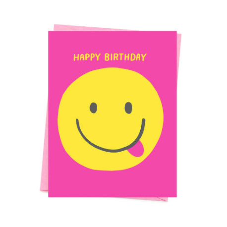 Smiley - Fødselsdagskort & kuver - Ashkahn